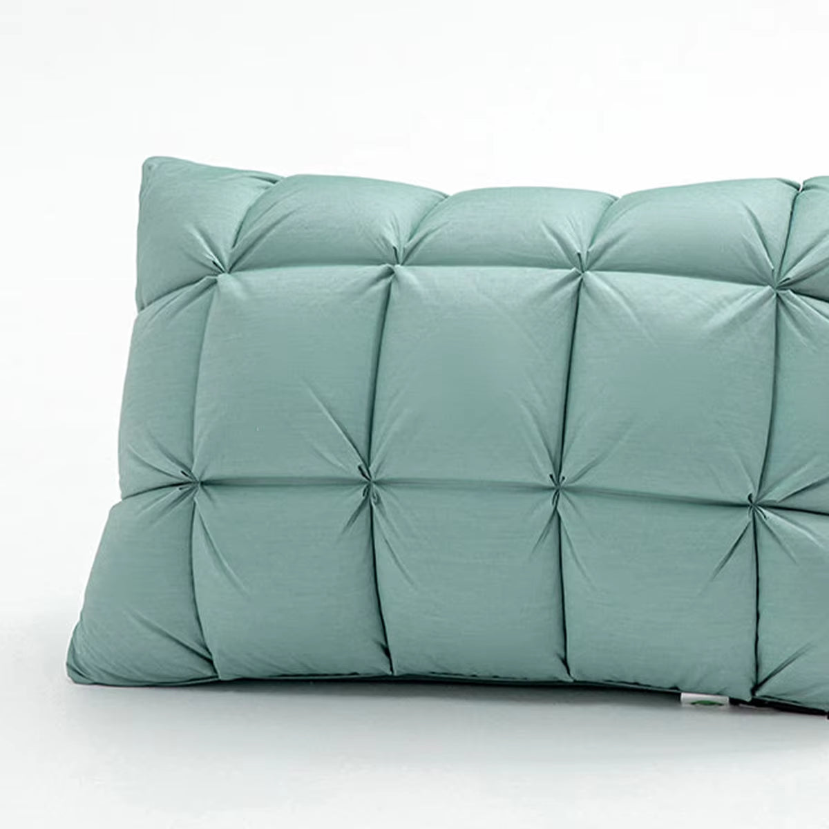 DreamNest™ Luxury Goose Down Feather Pillow – Pinch Pleat Design with Neck Support